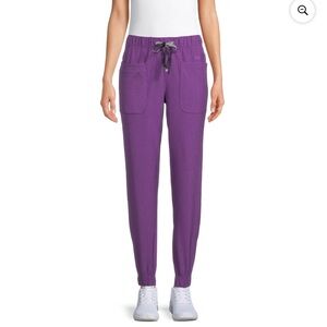 ❌SOLD Climate Right Cuddl Duds purple scrubs joggers